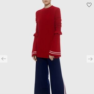 Mother of Pearl Rubi Ruffled Long Sleeve Sweater size Medium